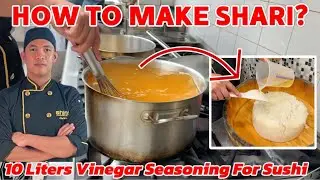 HOW TO PREPARE VINEGAR SEASONING FOR SUSHI RICE | 10,000 ML OF SHARI