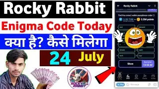 Rocky Rabbit Enigma 24 July | Rocky Rabbit Combo 24 July | Rocky Rabbit Enigma Today