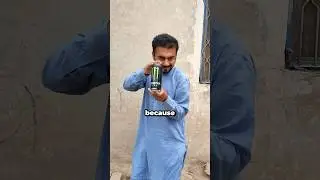 Pakistani man tries a can of Monster energy drink for the first time in his entire life