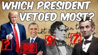 Every president ranked according to vetoed bills - 230 years of data