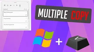 How to Copy Paste Multiple Items on Windows 11/10 | Clipboard History | Multiple Texts