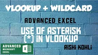 Vlookup with Wildcard Symbol Asterisk