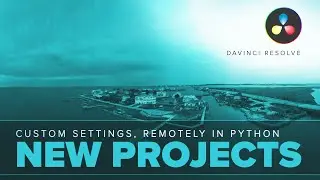 Create DaVinci Resolve projects remotely using Python and your iOS device. AlexTheCreative