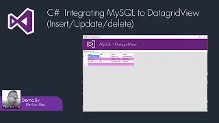 C# MySQL DatagridView Intergration in 5 mins  (INSERT/DELETE/UPDATE)