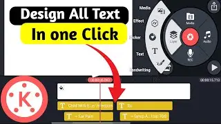 Professional Text Editing In Kinemaster  || Design All Text In Kinemaster In One Click