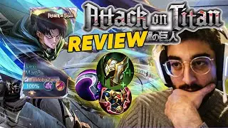 Levi Skin Review | New AOT Collab Skins | Mobile Legends | MobaZane