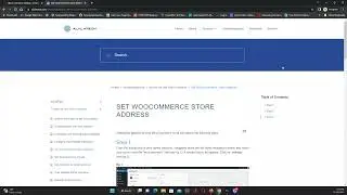 Set WooCommerce Store Address