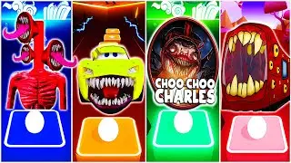 Siren Head vs McQeen Eater vs Choo Choo Charles || Tiles Hop EDM Rush