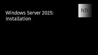 Windows Server 2025 - Installation