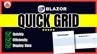 Blazor Quick Grid - How to Create Table in Blazor