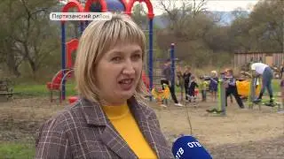 Игровой комплекс открыли в новом сквере села Сергеевка