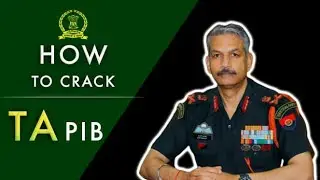 How To Crack Territorial Army PIB Exams | TA Officers Entry