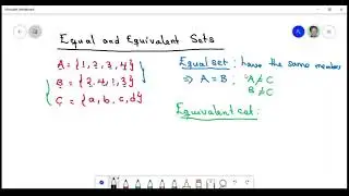 JHS-Lesson: Equal and Equivalent Sets