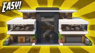 Minecraft: How To Build A Modern Mansion House Tutorial (#43)