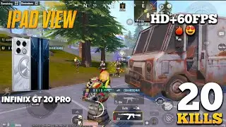 infinix GT 20 Pro is better than iphone 15 Pro Max 🔥 | pubg ipad view 3.4