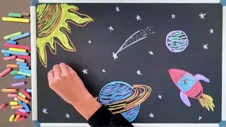 Star Wars ♫ Soothing Chalk Art & Music