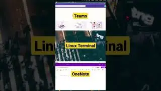 Teams + OneNote + Terminal on Arch Linux and Qtile Window Manager 