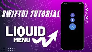 SwiftUI Tutorial Liquid Menu Buttons | Full Code 