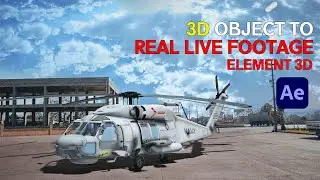 How to animate 3d object to real live Footage in Element 3d 2023