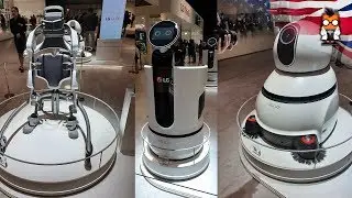 LG CLOi Exosceleton and Robot Assistants to help you with everything