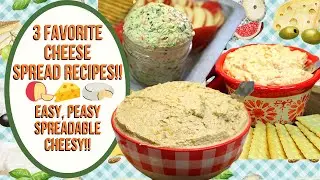 3 FAVORITE CHEESE SPREAD RECIPES!!