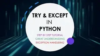 Try except exception handling in python