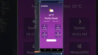 Weather App In Flutter #shorts