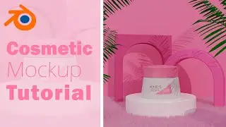 Blender Tutorial | Product Mockup Design | Cosmetic Mockup with English subtitles