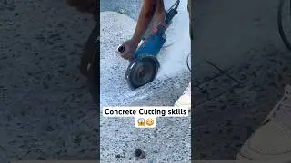 Concrete Cutting skills 😱😳 !!! #shorts #concrete #cuttingskills #viralshorts #ytshort