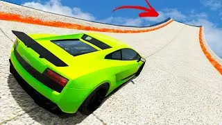 The Longest Jump In BeamNG History! I Jumped Over 2 Miles! - BeamNG Mods