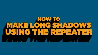 LONG SHADOWS with The Repeater in After Effects! | Adobe Tutorial