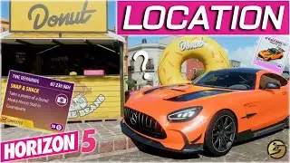 Forza Horizon 5 SNAP & SNACK Take a Photo of a Donut Media Merch Stall in Guanajuato LOCATION FH5