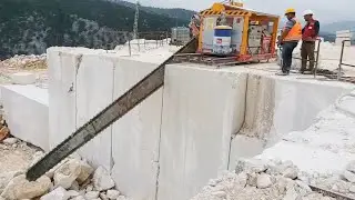 Amazing Fastest Marble Mining Heavy Equipment Machines - Incredible Modern Stone Mining Technology