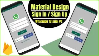 Material Design Login and Register Android Studio – WhatsApp Tutorial #2