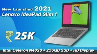 Lenovo IdeaPad Slim 1 81VT0071IN Laptop Review In Hindi | Celeron N4020 + SSD + HD Display Under 25K