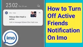 How to Turn Off Active Friends Notification on Imo | Stop Active Friends Notification On Imo