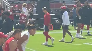 49ers Brock Purdy & Trey Lance take the field at Levi’s Stadium 🔥🔥🔥