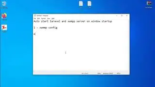 Auto Start Laravel & Xammp Server on Windows Startup