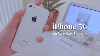 Unboxing iPhone 5c in 2022 + Charging Dock (Aesthetic)