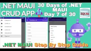 STEP 10. How to Create CRUD Employees APP in . NET MAUI || MVVM ||COLLECTION VIEWS || SQLITE| PART10