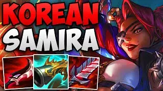 KOREAN CHALLENGER ADC PLAYS SAMIRA! | CHALLENGER SAMIRA ADC GAMEPLAY | Patch 13.14 S13