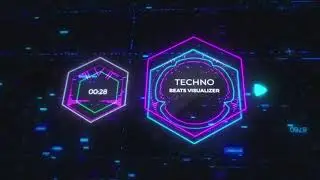 Music Visualizer - Techno Beats