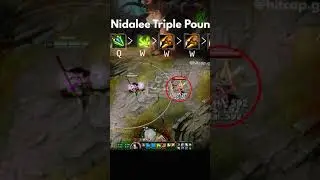 Nidalee Triple Pounce Combo! #shorts