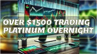 $1530 Trading Platinum Futures Overnight - 2 Contracts One Trade - Topstep