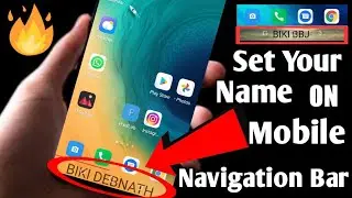 Smart Navigation Bar ! How To Insert Your Name in Navigation Bar !