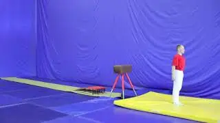 Exercise 14. Leap bent legs over the goat in width