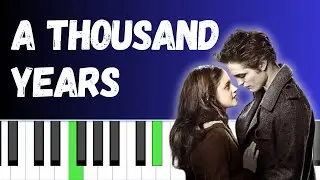 EASY! A Thousand Years - Christina Perri | Piano Tutorial | BEGINNER