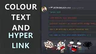 Colour text & HyperLink in discord | Rename links in discord