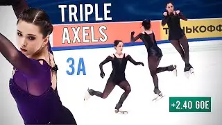 Triple Axel jumps at Grand Prix Final 2023 - Petrosyan, Akatyeva, Valieva, Tuktamysheva