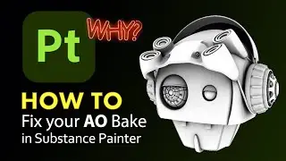 How To : Fix your Ambient Occlusion map in Adobe Substance Painter